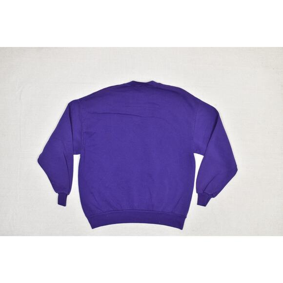 Vintage Jerzees Utah Sweatshirt Regular Size XL Purple Crewneck 90s - Picture 4 of 8